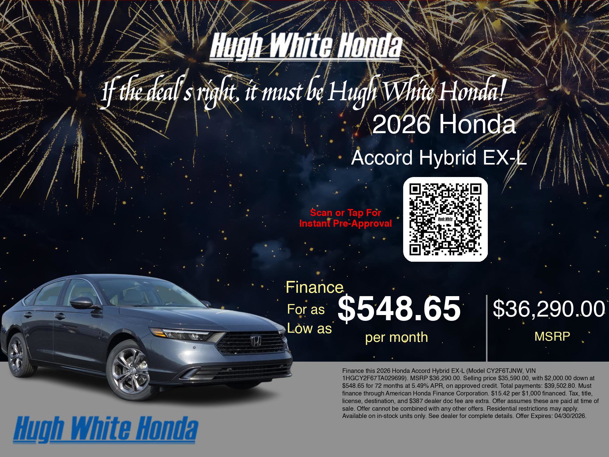 New 2026 Honda Accord EX-L image 7