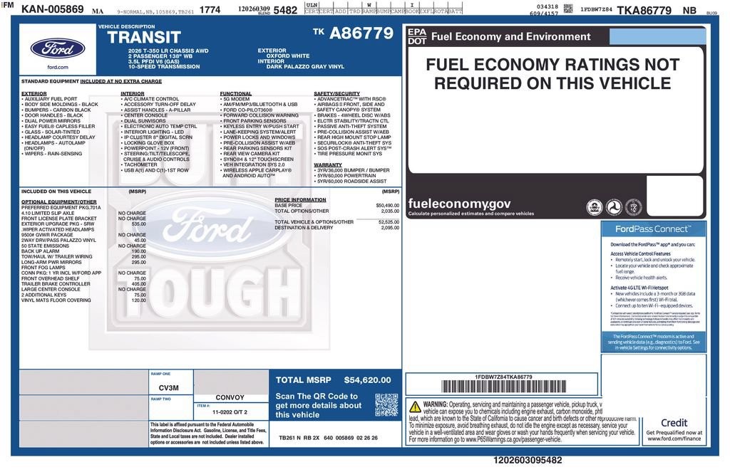 New 2026 Ford Transit 350 AWD w/ Exterior Upgrade Package image 24