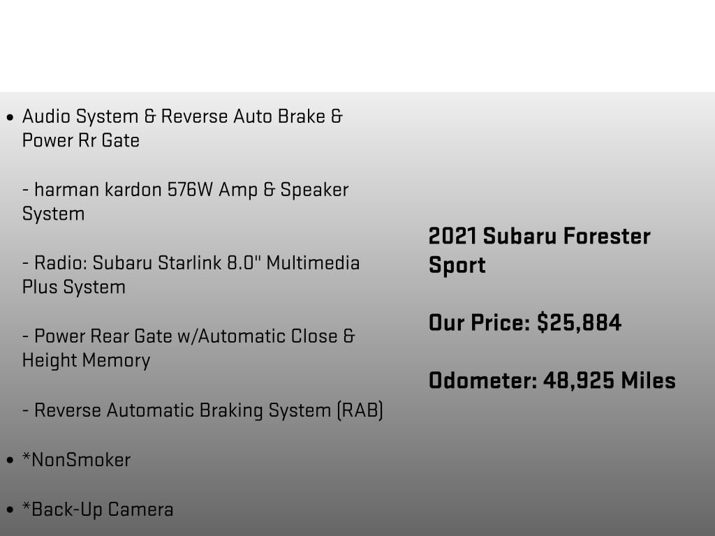 Used 2021 Subaru Forester Sport AWD/4WD image 6