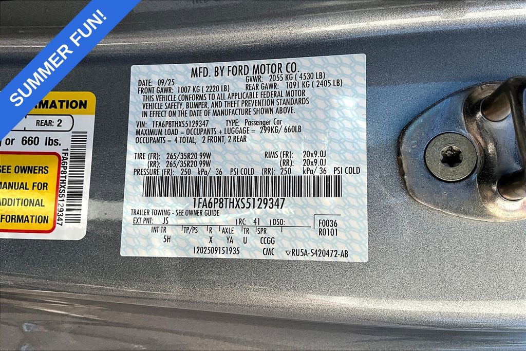 New 2025 Ford Mustang Premium RWD image 14