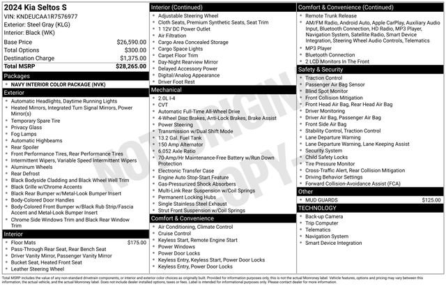 Certified 2024 Kia Seltos S image 39
