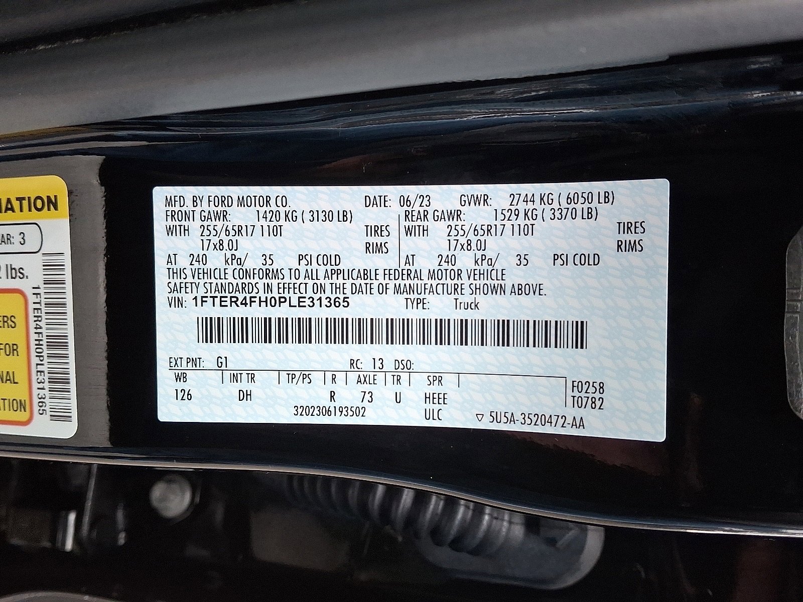 Used 2023 Ford Ranger Lariat w/ Equipment Group 501A High image 27