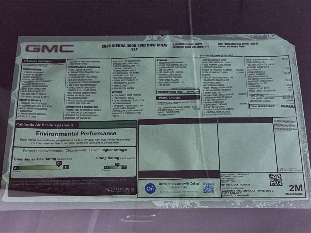 New 2026 GMC Sierra 3500 SLT w/ SLT Convenience Package image 20