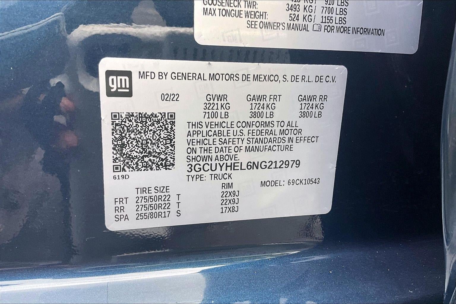 Used 2022 Chevrolet Silverado 1500 High Country w/ Safety Package II AWD/4WD image 32