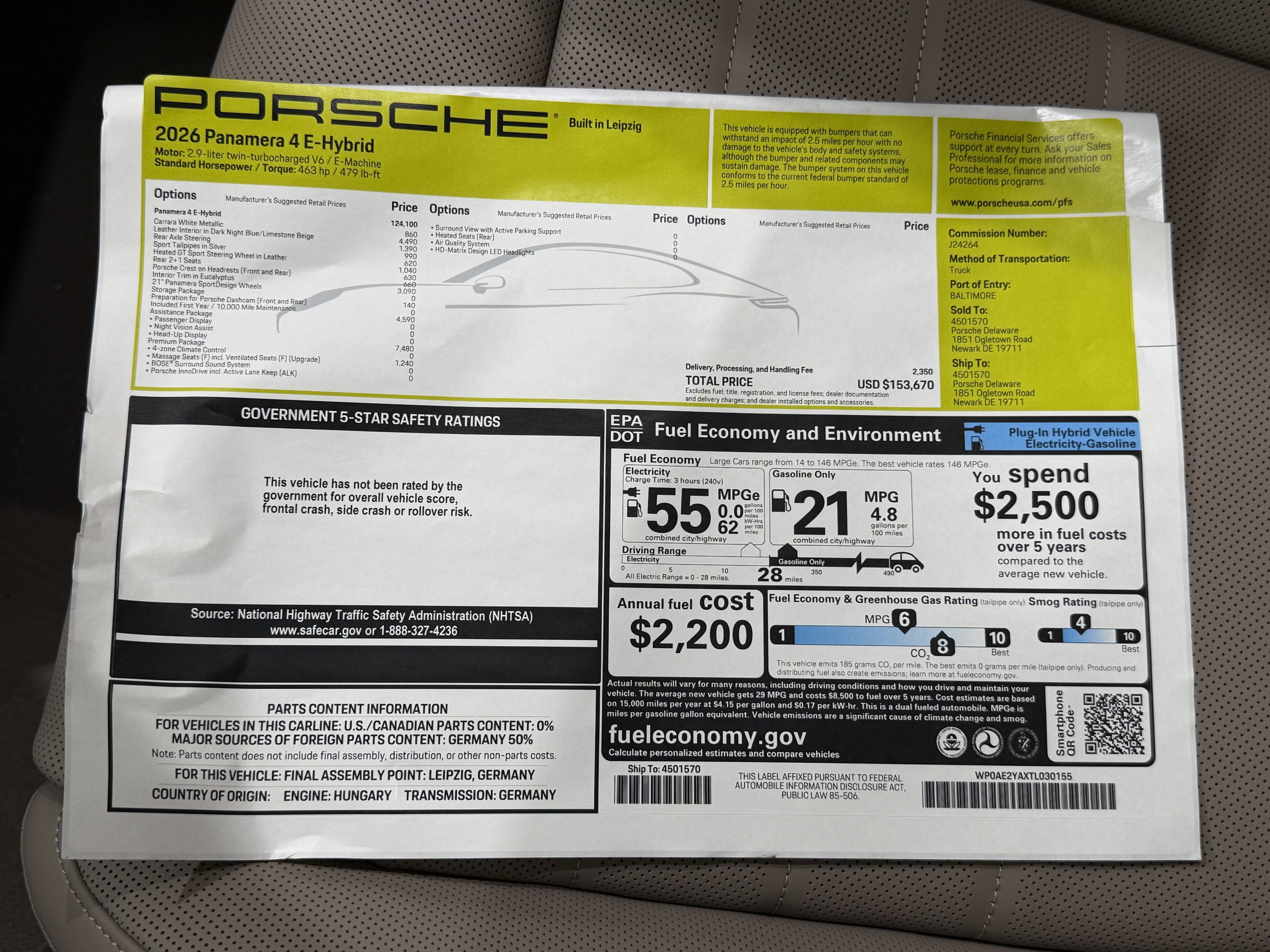 New 2026 Porsche Panamera 4 image 55