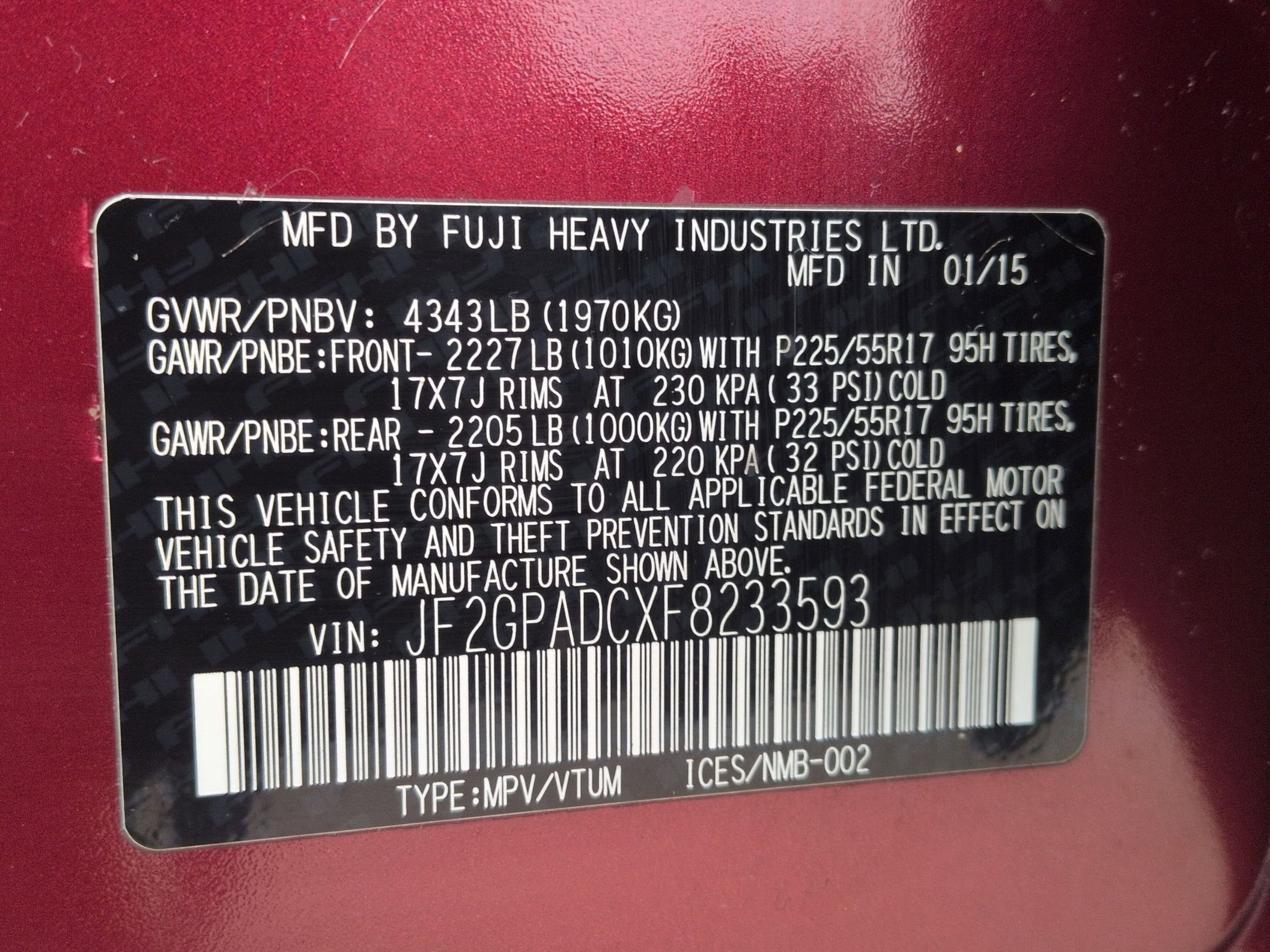 Used 2015 Subaru Crosstrek 2.0i Premium w/ Moonroof Package image 31