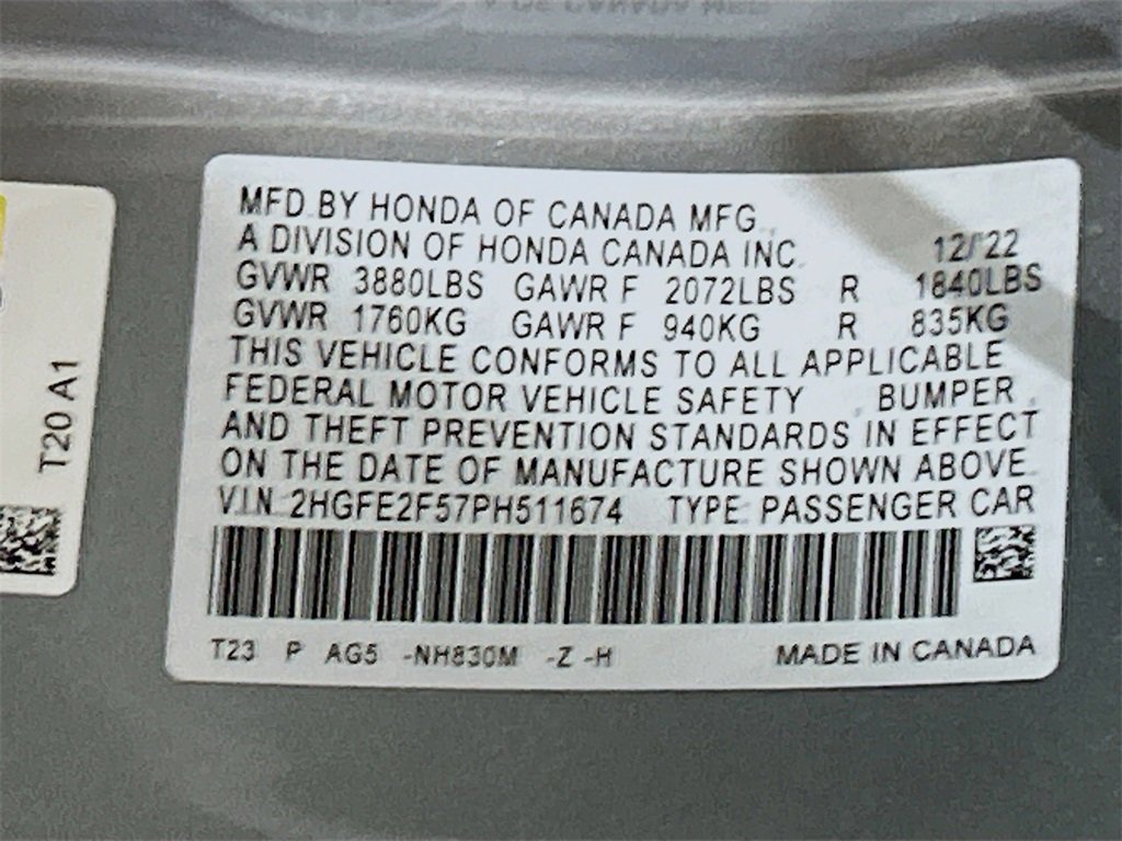 Used 2023 Honda Civic Sport image 27