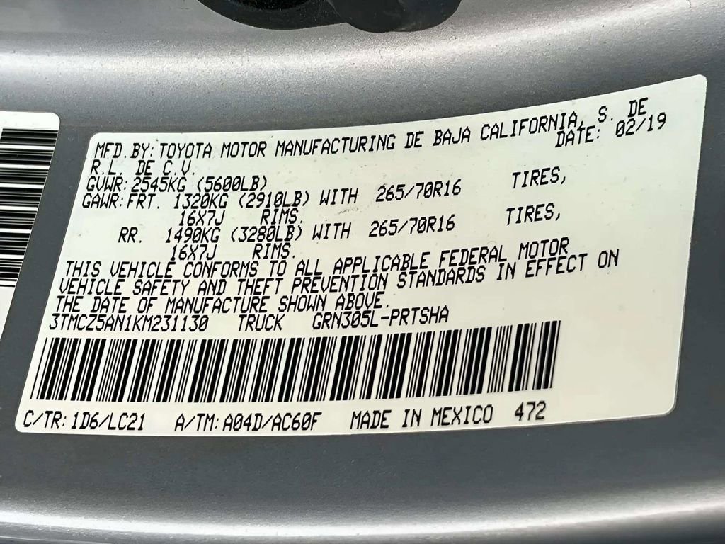 Used 2019 Toyota Tacoma TRD Off-Road AWD/4WD image 15