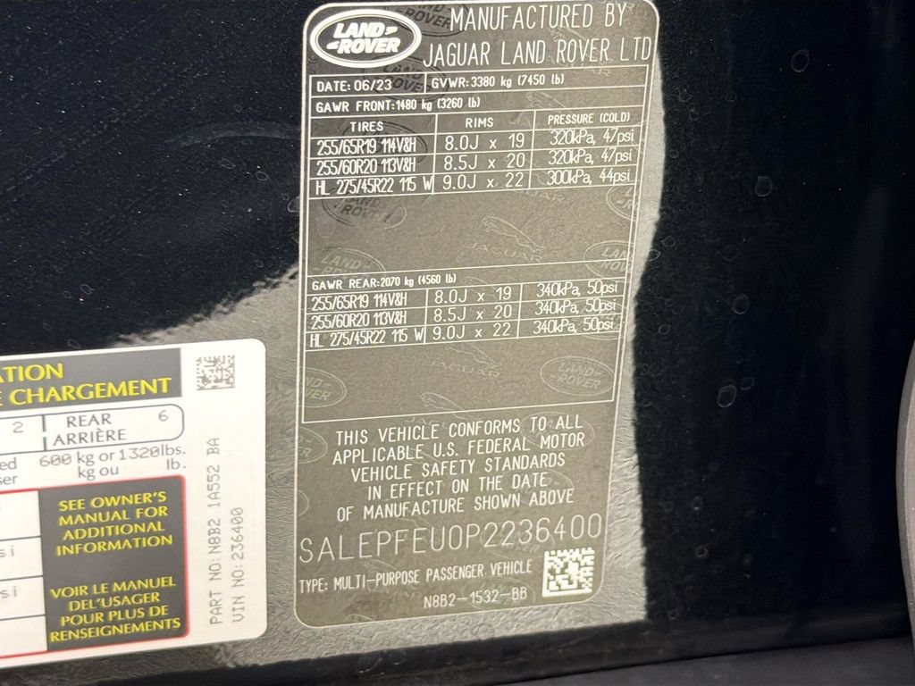 Certified 2023 Land Rover Defender 130 SE AWD/4WD image 34