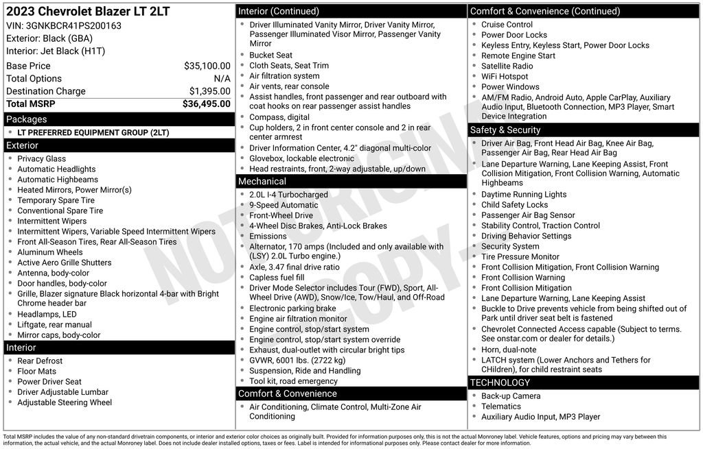 Used 2023 Chevrolet Blazer LT image 6