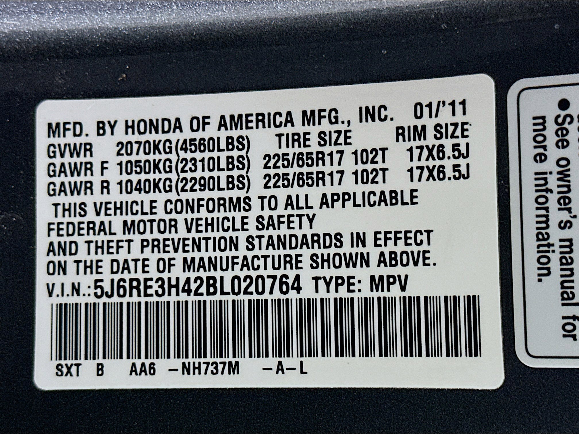 Used 2011 Honda CR-V SE image 12