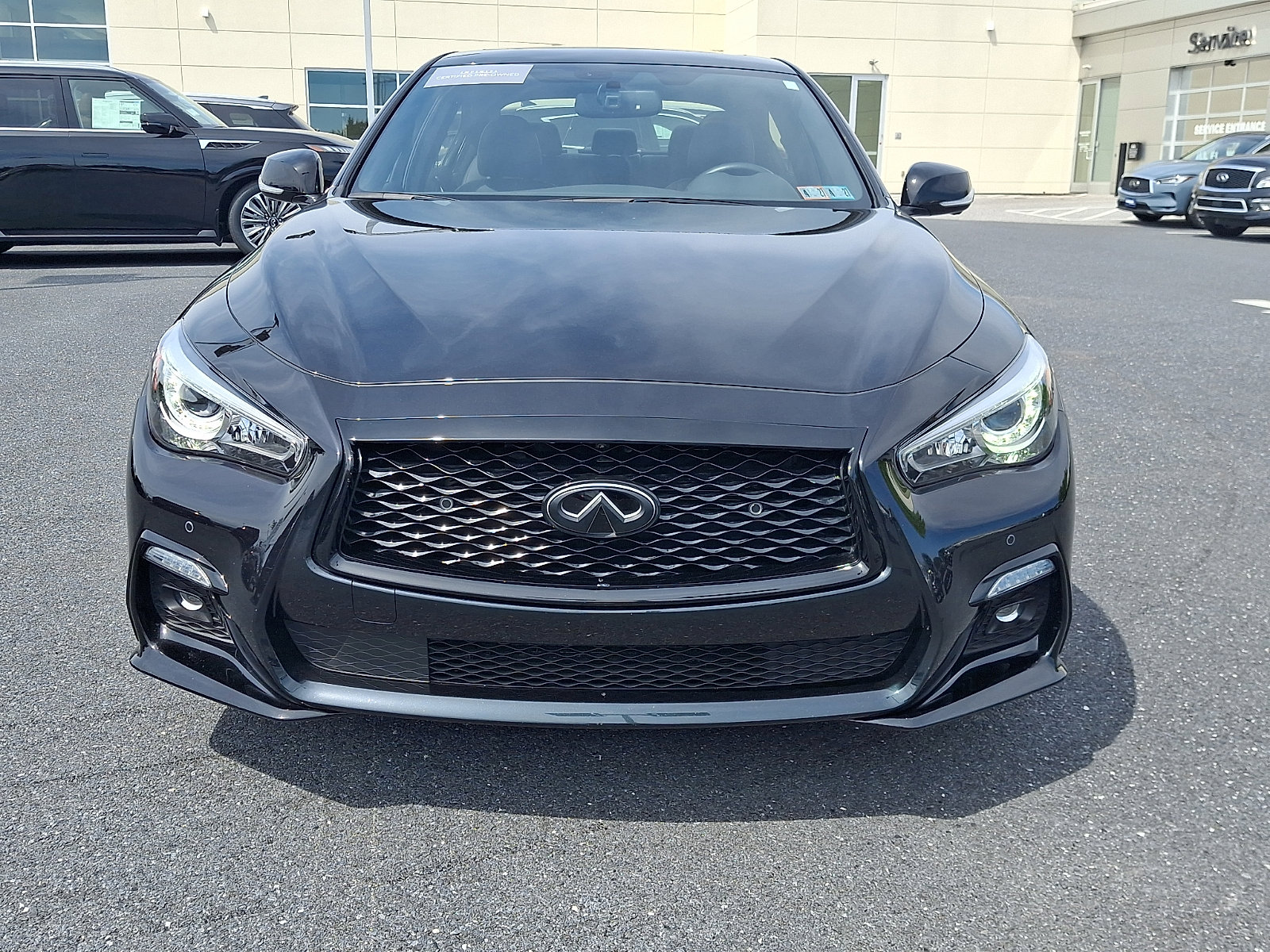 Certified 2023 INFINITI Q50 Red Sport 400 w/ Black Opal Edition AWD/4WD image 2