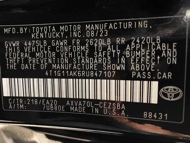 Certified 2024 Toyota Camry SE FWD image 24