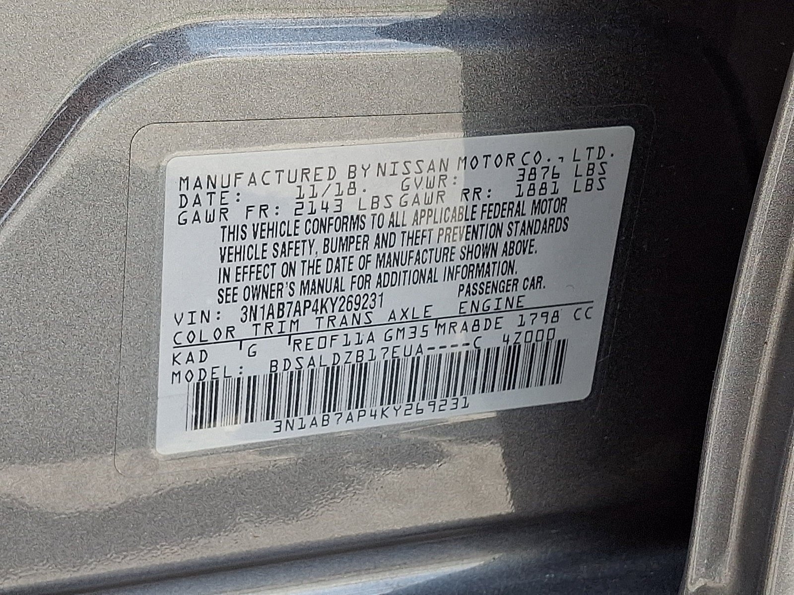 Used 2019 Nissan Sentra SV FWD image 26