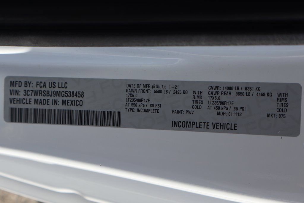 Used 2021 RAM 3500 SLT w/ Quick Order Package 27G SLT image 47