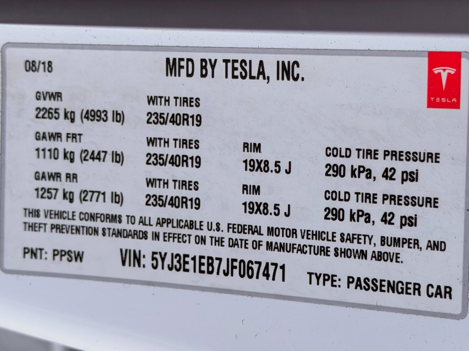 Used 2018 Tesla Model 3 Long Range AWD/4WD image 54