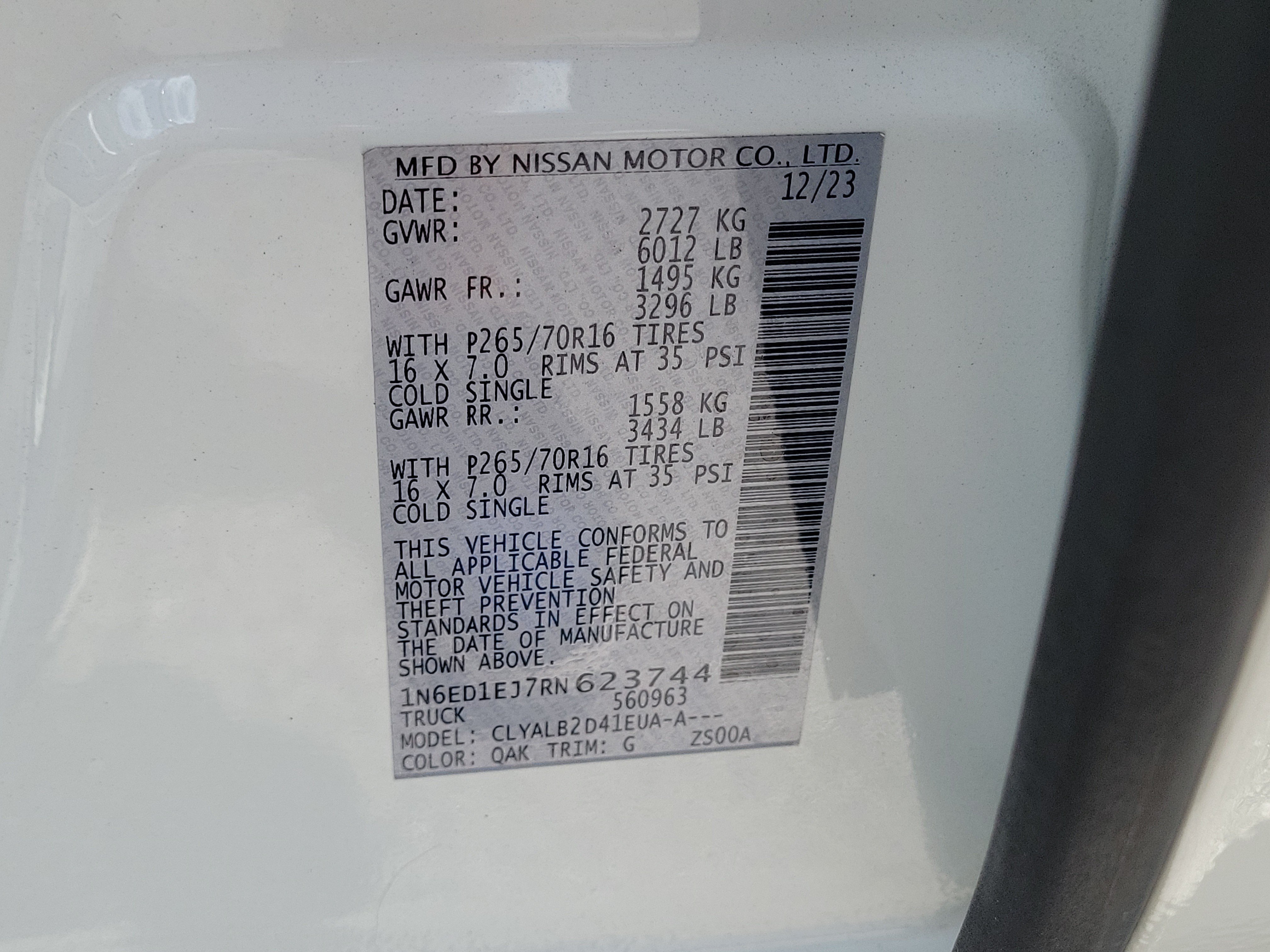 Certified 2024 Nissan Frontier SV w/ Technology Package RWD image 24