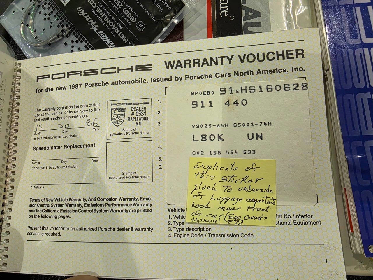 Used 1987 Porsche 911 Carrera RWD image 79