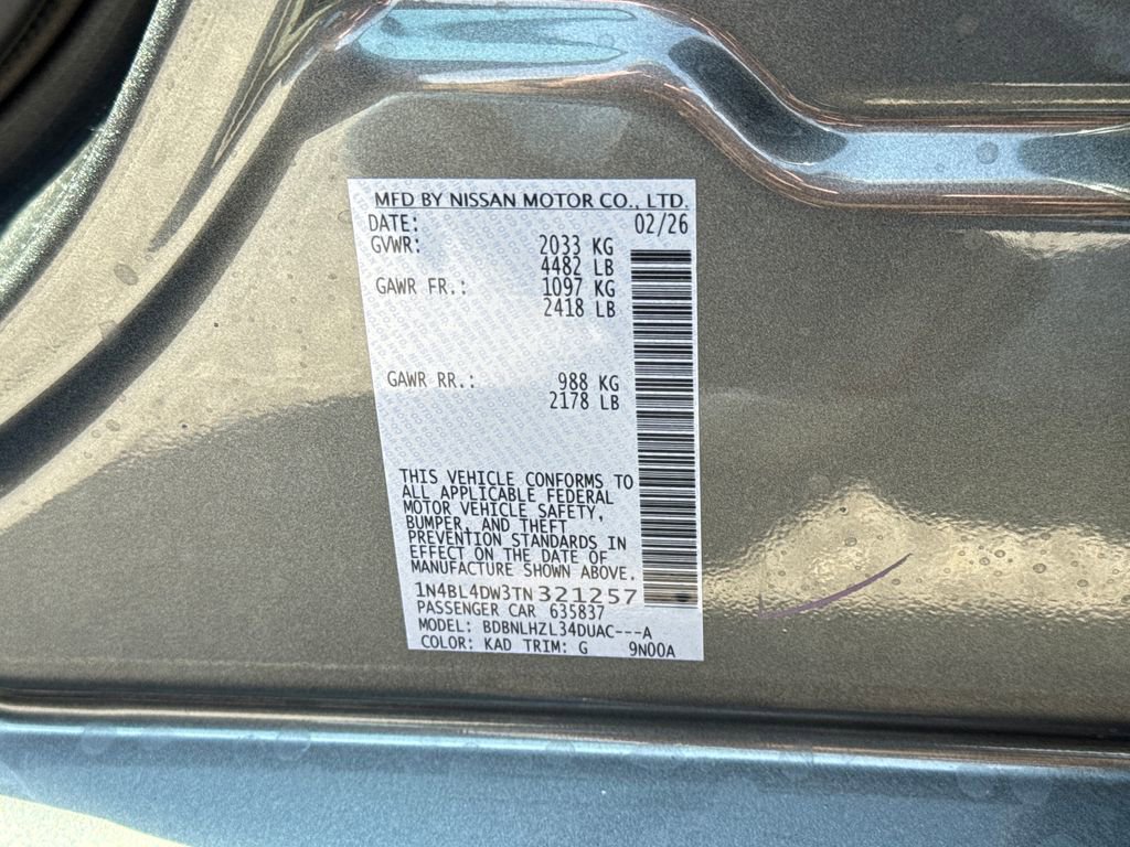 New 2026 Nissan Altima 2.5 SV w/ SV Special Edition Package image 31