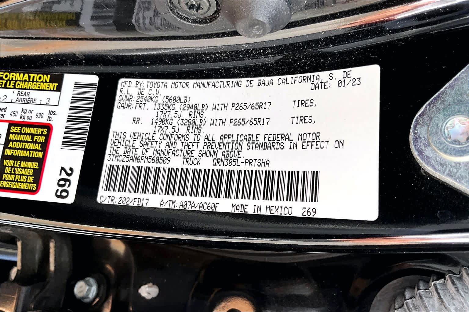 Used 2023 Toyota Tacoma TRD Sport w/ Advanced Technology Package AWD/4WD image 32