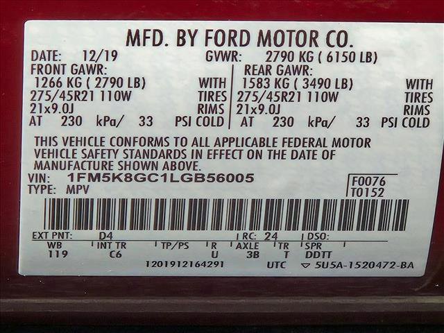 Used 2020 Ford Explorer ST w/ ST Street Pack image 22