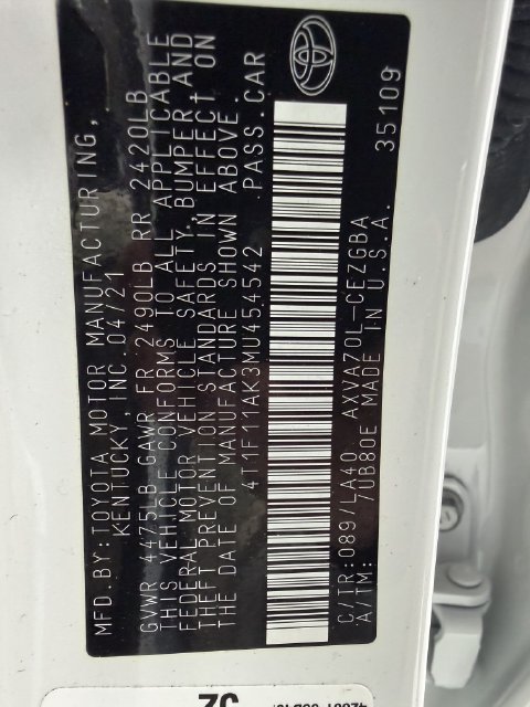 Used 2021 Toyota Camry XLE FWD image 25