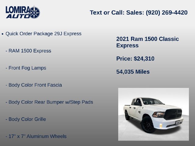 Used 2021 RAM 1500 Express w/ Wheel & Sound Group AWD/4WD image 8