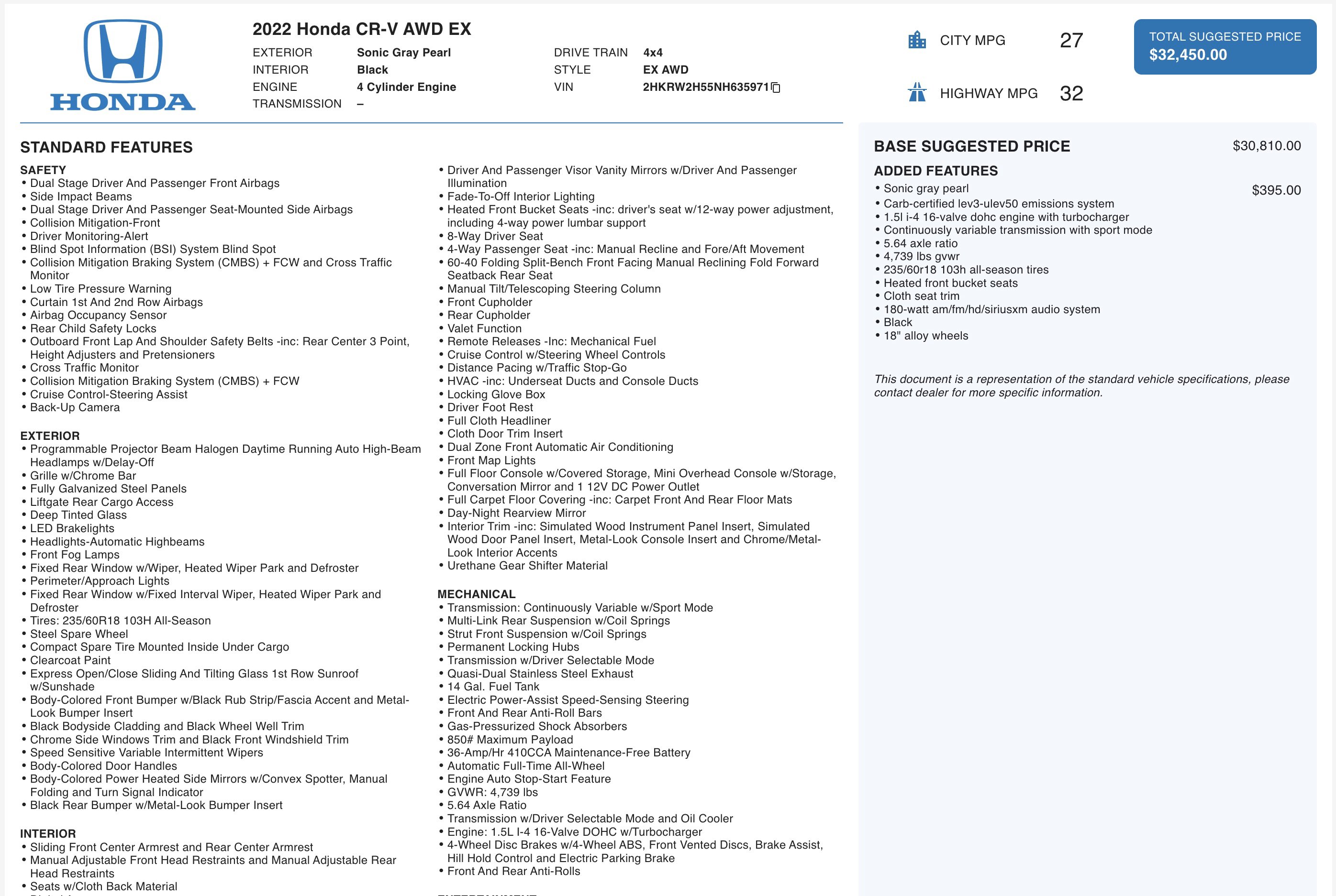 Used 2022 Honda CR-V EX image 5