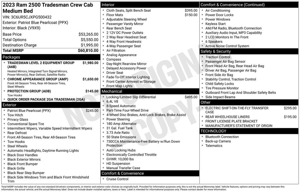 Used 2023 RAM 2500 Tradesman image 35