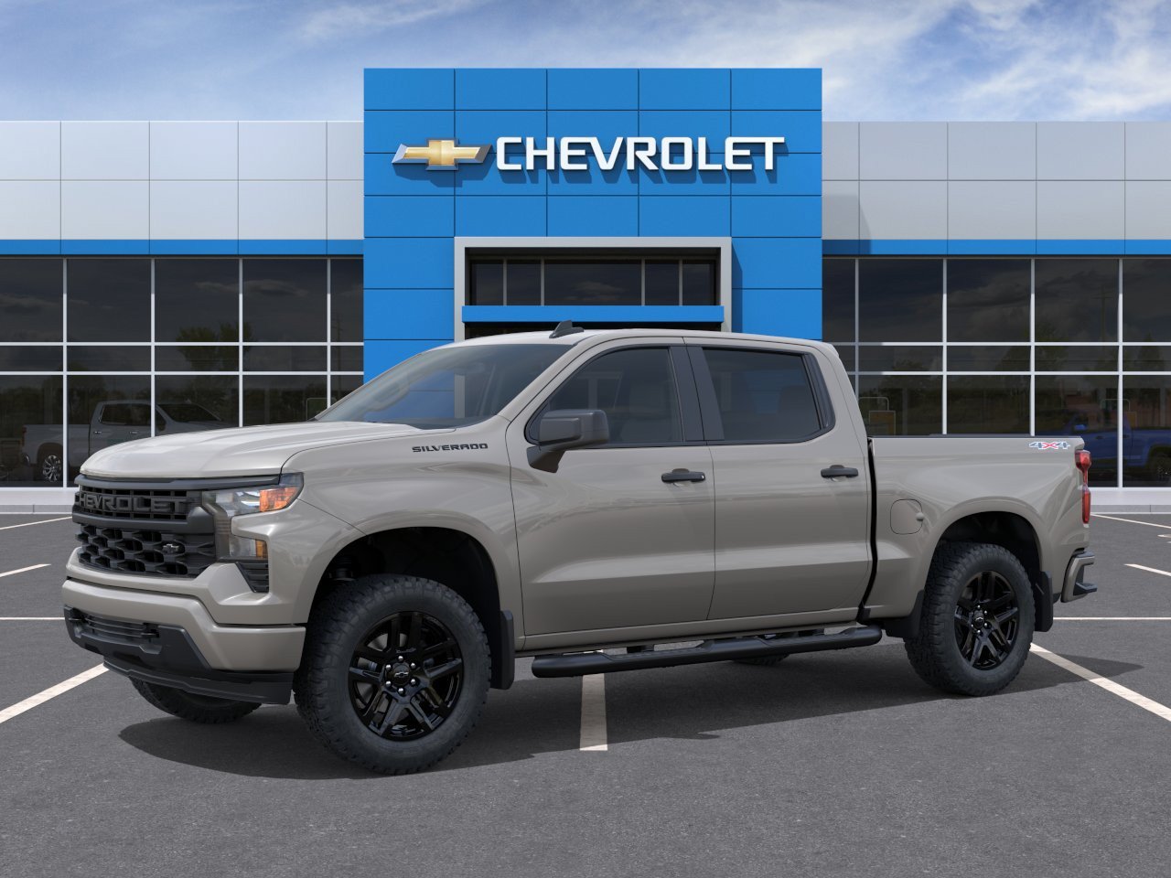 New 2026 Chevrolet Silverado 1500 Custom w/ Turbomax Blackout Package AWD/4WD image 3