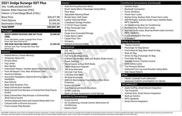 Used 2021 Dodge Durango SXT image 33