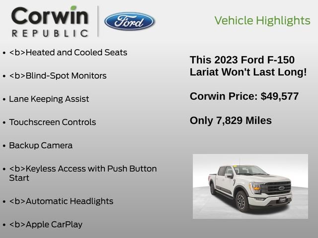 Certified 2023 Ford F150 Lariat image 7