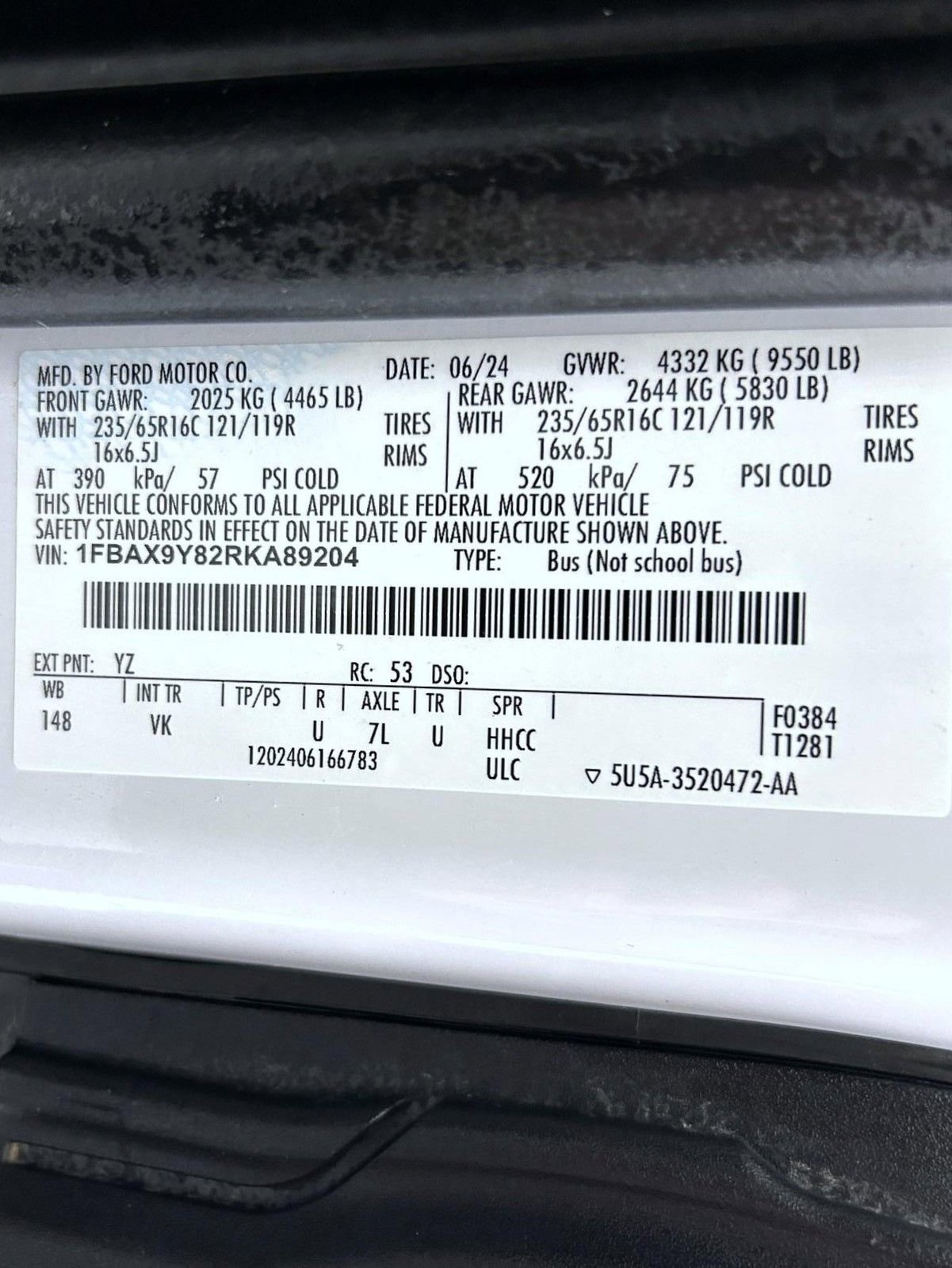 Used 2024 Ford Transit 350 XL AWD/4WD image 22