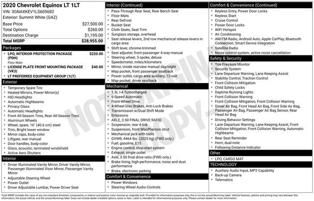 Used 2020 Chevrolet Equinox LT image 24