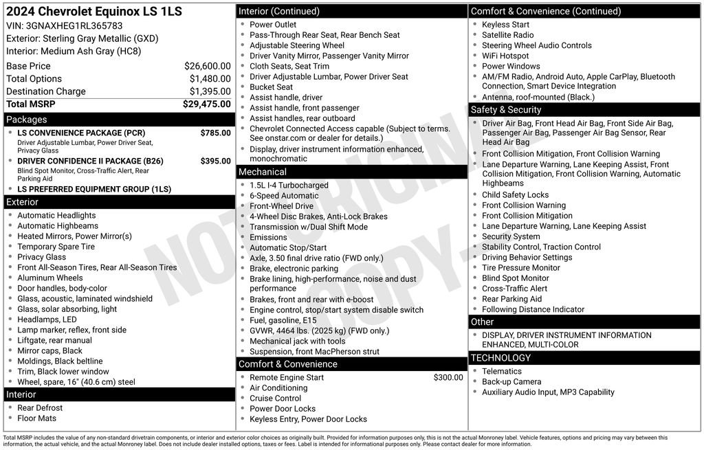 Used 2024 Chevrolet Equinox LS w/ LS Convenience Package FWD image 27