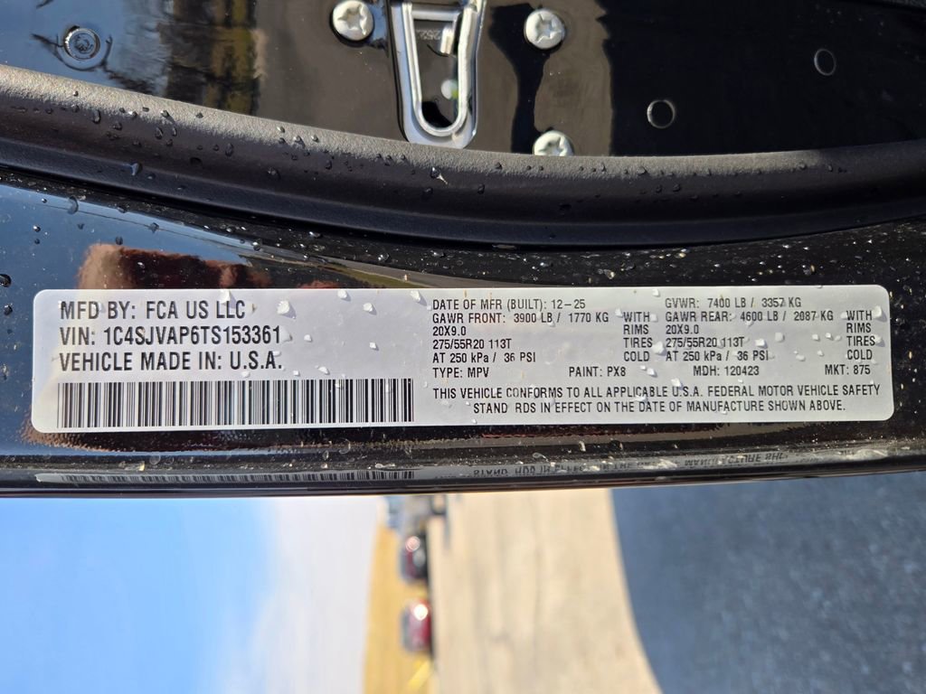 New 2026 Jeep Grand Wagoneer 4WD w/ Quick Order Packge 29V Upland image 34