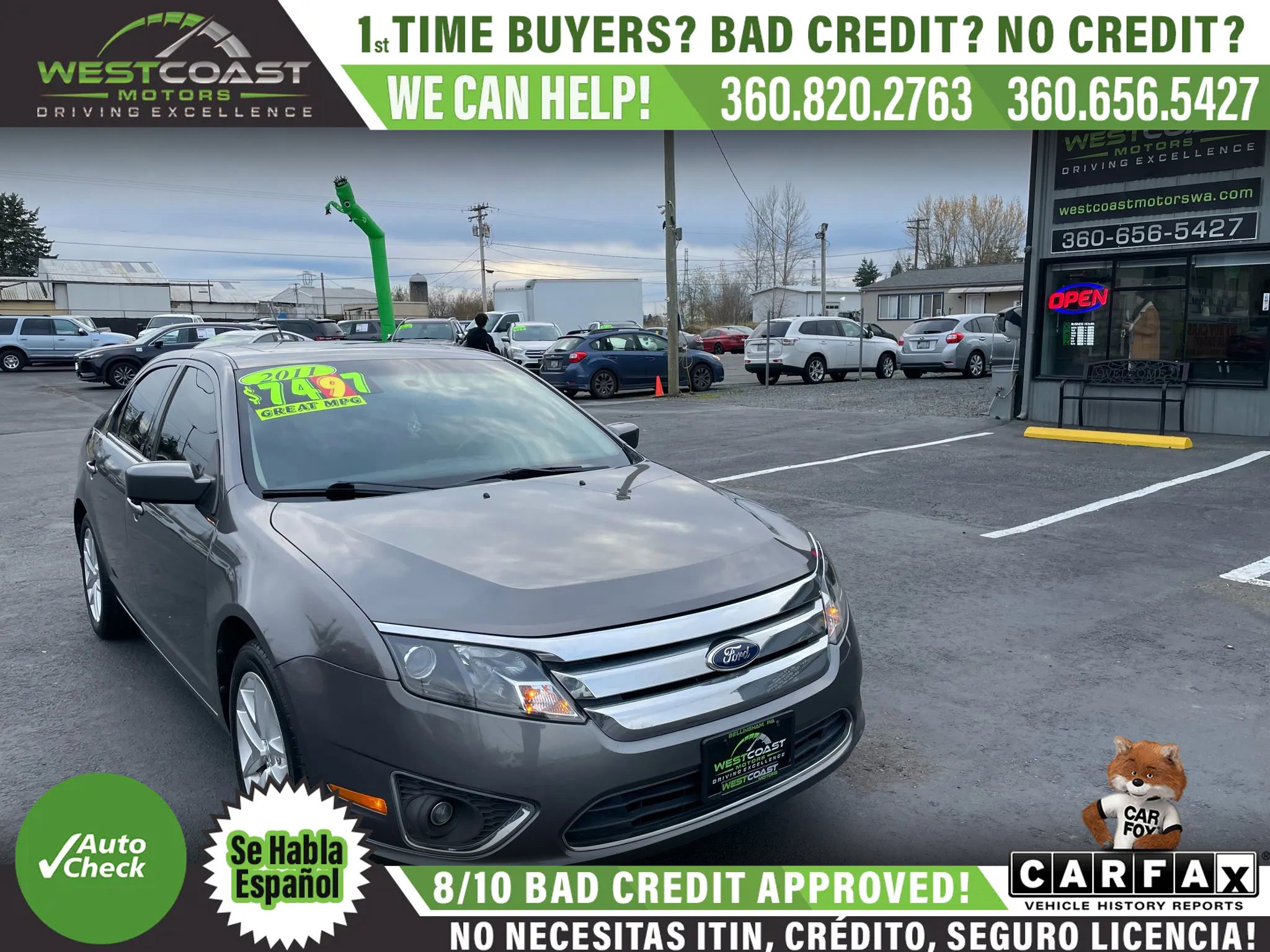 Used 2011 Ford Fusion SEL w/ 301A Rapid Spec Order Code image 1