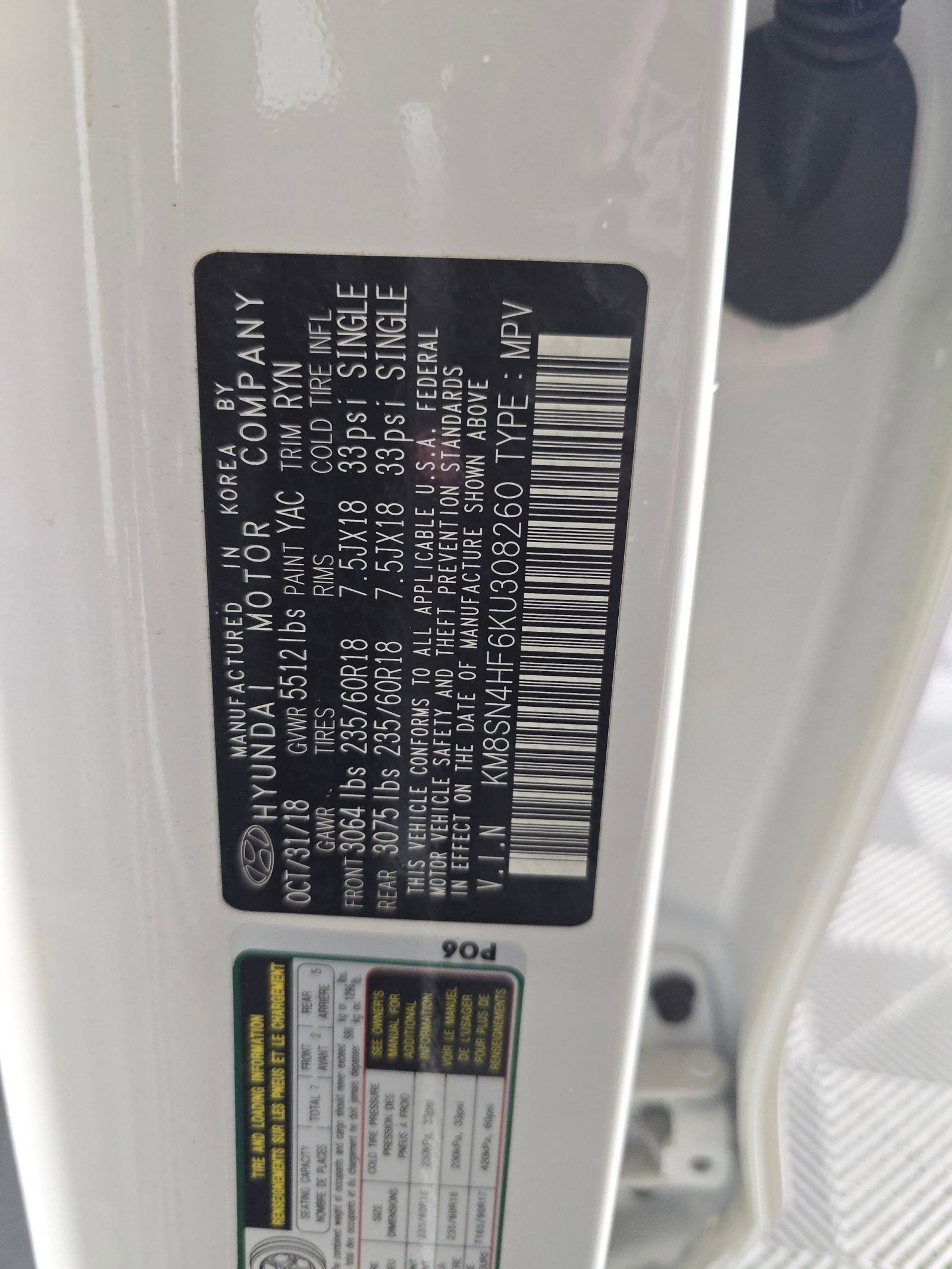 Used 2019 Hyundai Santa Fe XL SE w/ SE Premium Package 02 image 18