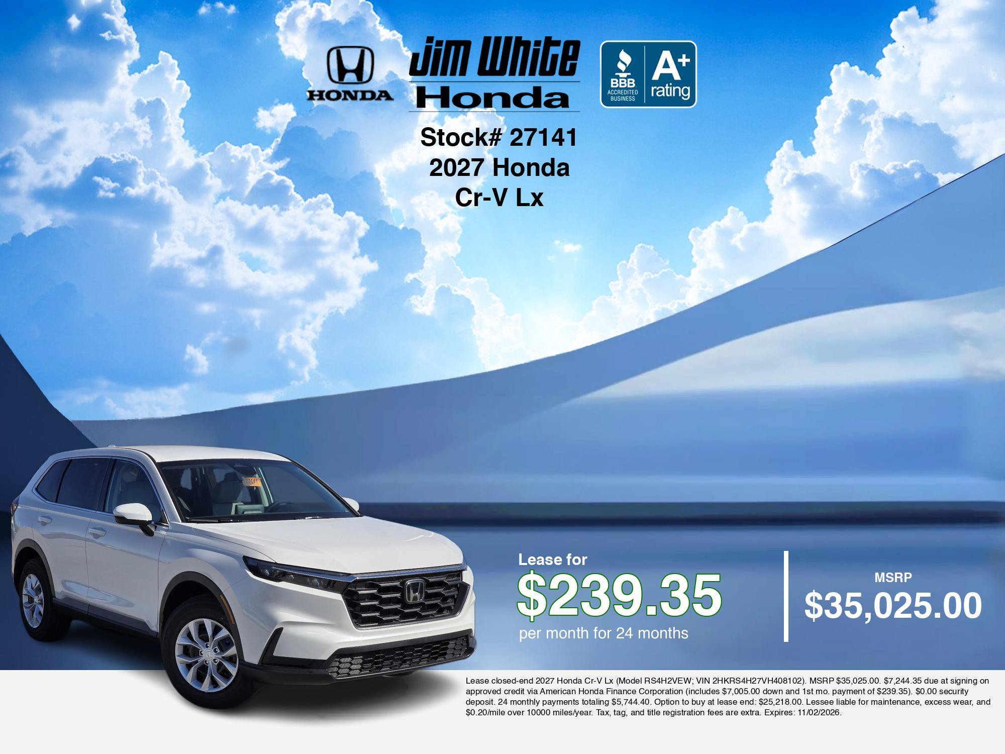 New 2027 Honda CR-V LX image 5