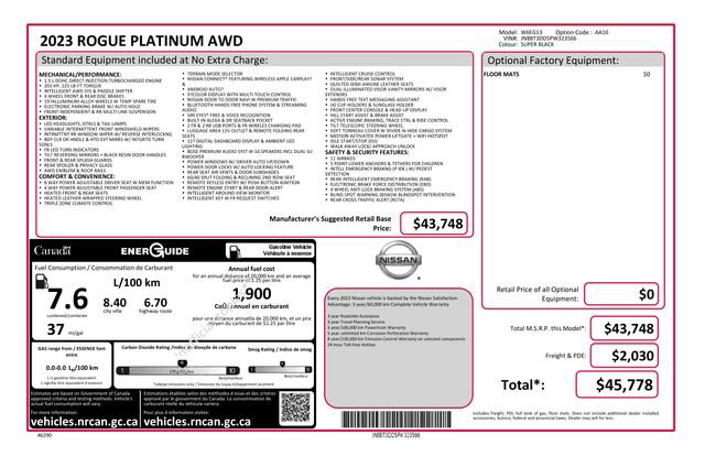 Used 2023 Nissan Rogue Platinum AWD/4WD image 48