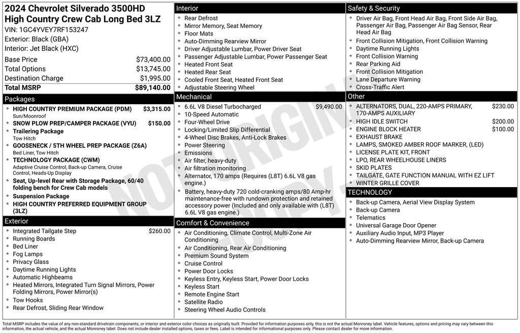 Used 2024 Chevrolet Silverado 3500 High Country w/ High Country Premium Package image 5