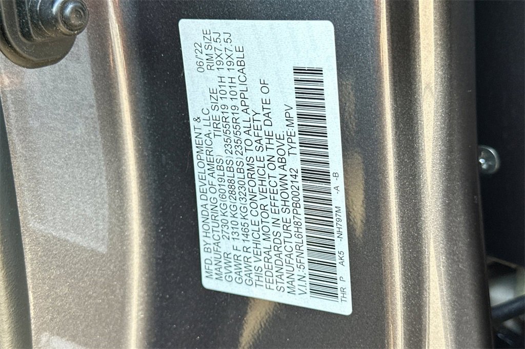 Certified 2023 Honda Odyssey Touring image 38