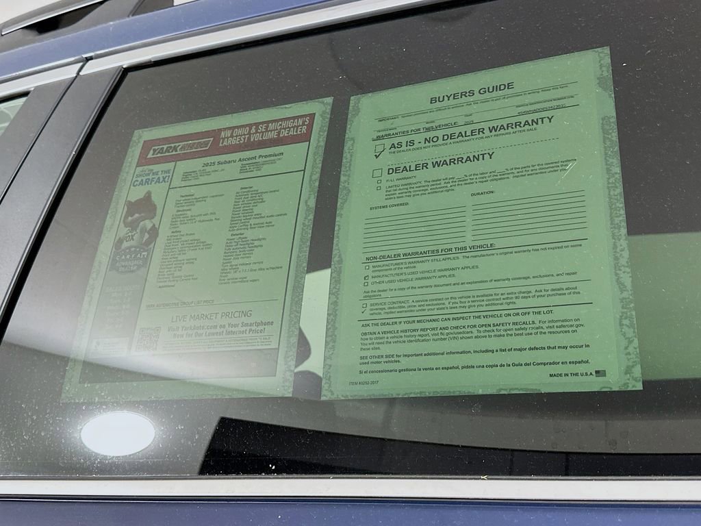 Used 2025 Subaru Ascent Premium image 13