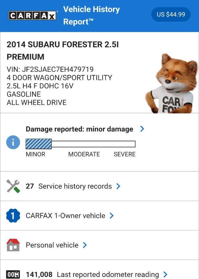 Used 2014 Subaru Forester 2.5i Premium w/ All-Weather Package image 2