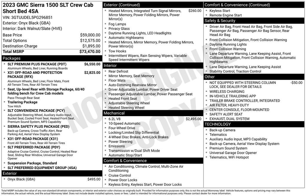 Used 2023 GMC Sierra 1500 SLT w/ SLT Premium Plus Package AWD/4WD image 12