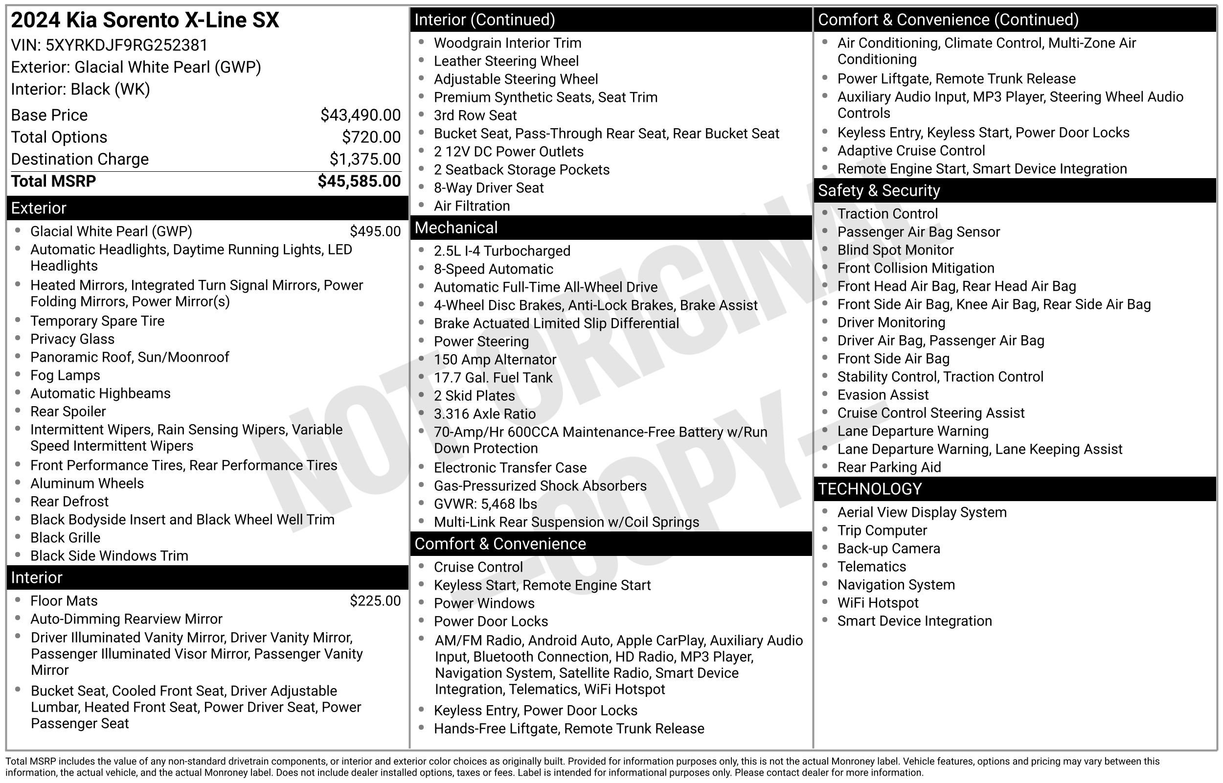 Used 2024 Kia Sorento SX image 27