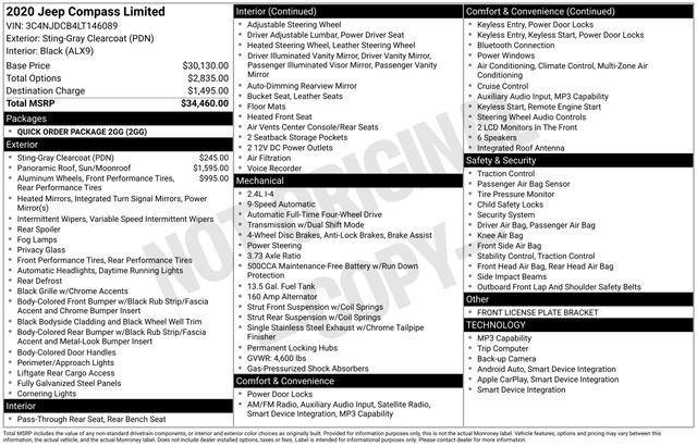 Used 2020 Jeep Compass Limited image 14