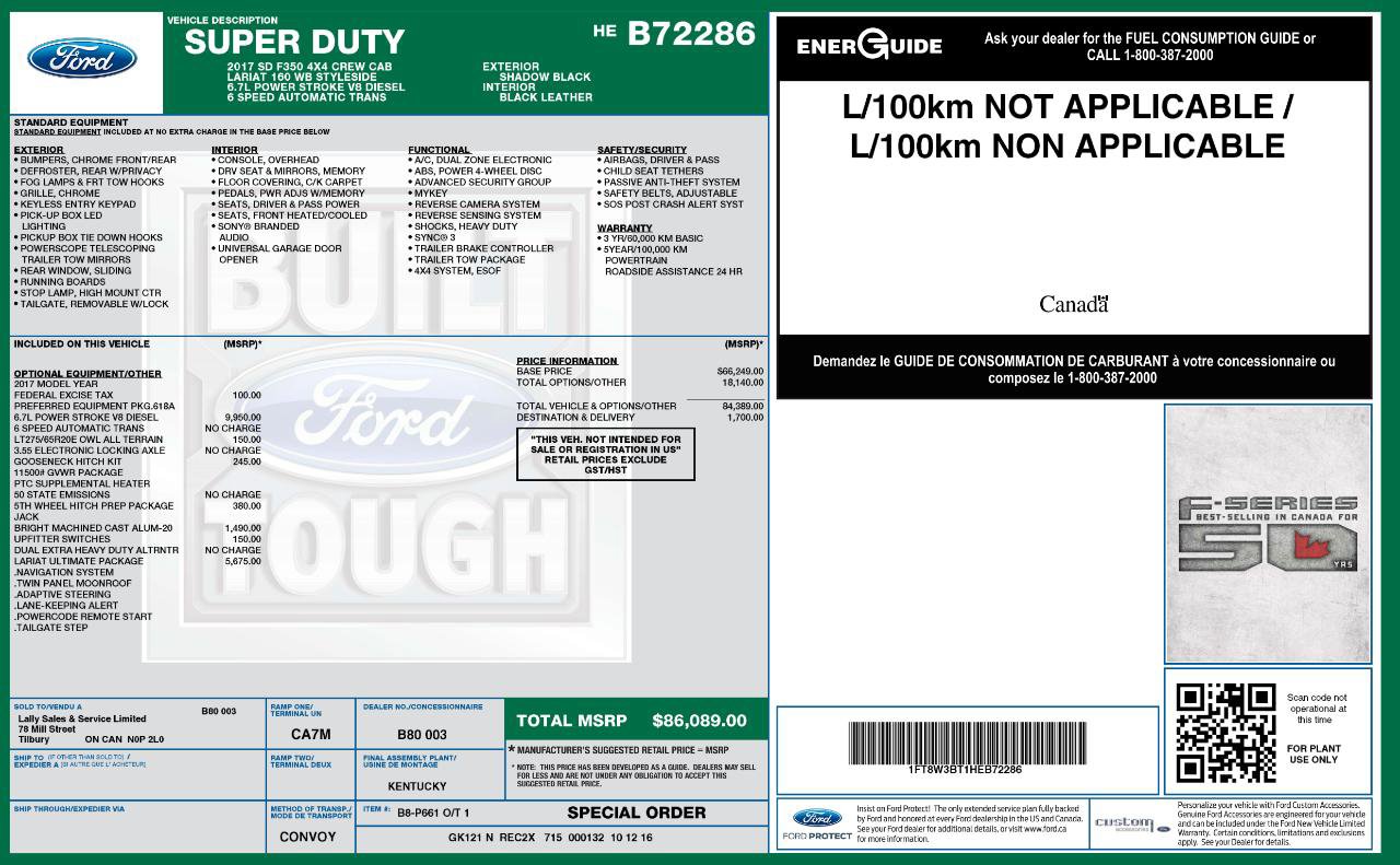 Used 2017 Ford F350 Lariat w/ Lariat Ultimate Package image 9