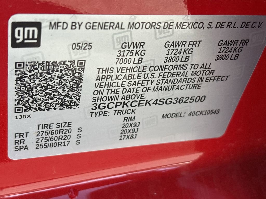 New 2025 Chevrolet Silverado 1500 Custom Trail Boss w/ LPO, Dark Essentials Package image 33