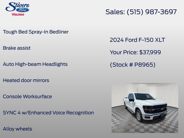 Used 2024 Ford F150 XLT w/ Mobile Office Package RWD image 22